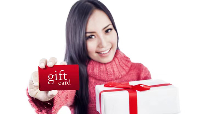A gift card for someone special