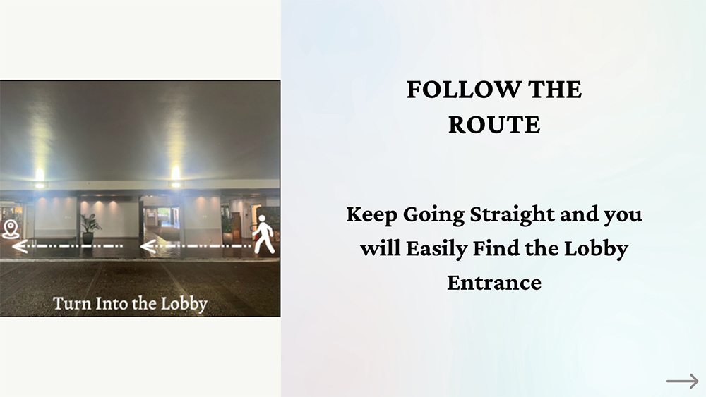 Sakura Massage and Spa parking direction step 7