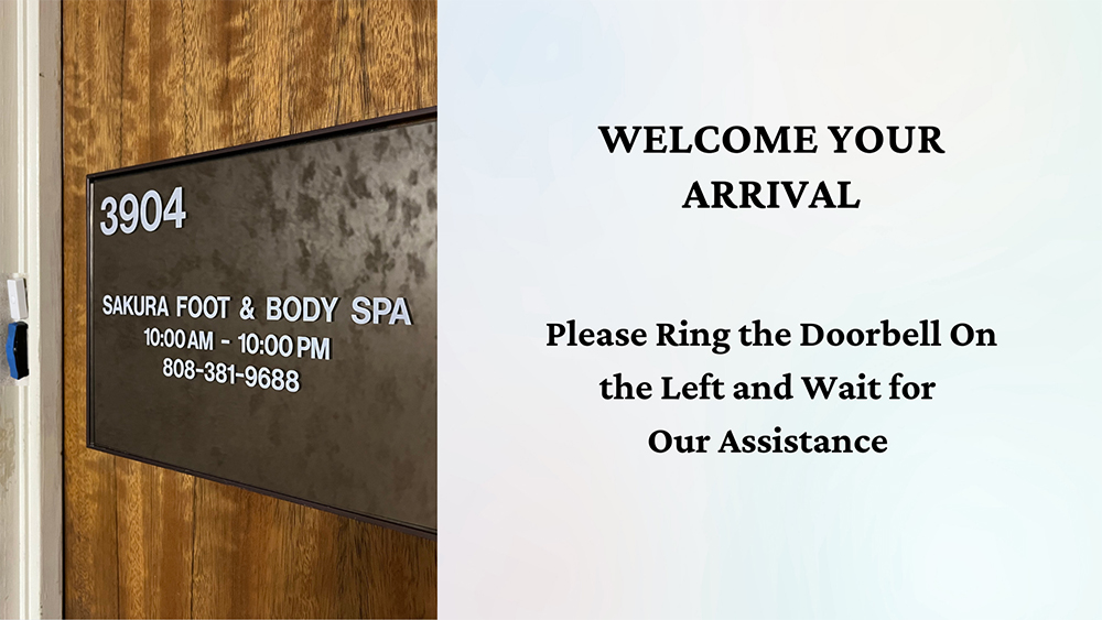 Sakura Massage and Spa parking direction step 11